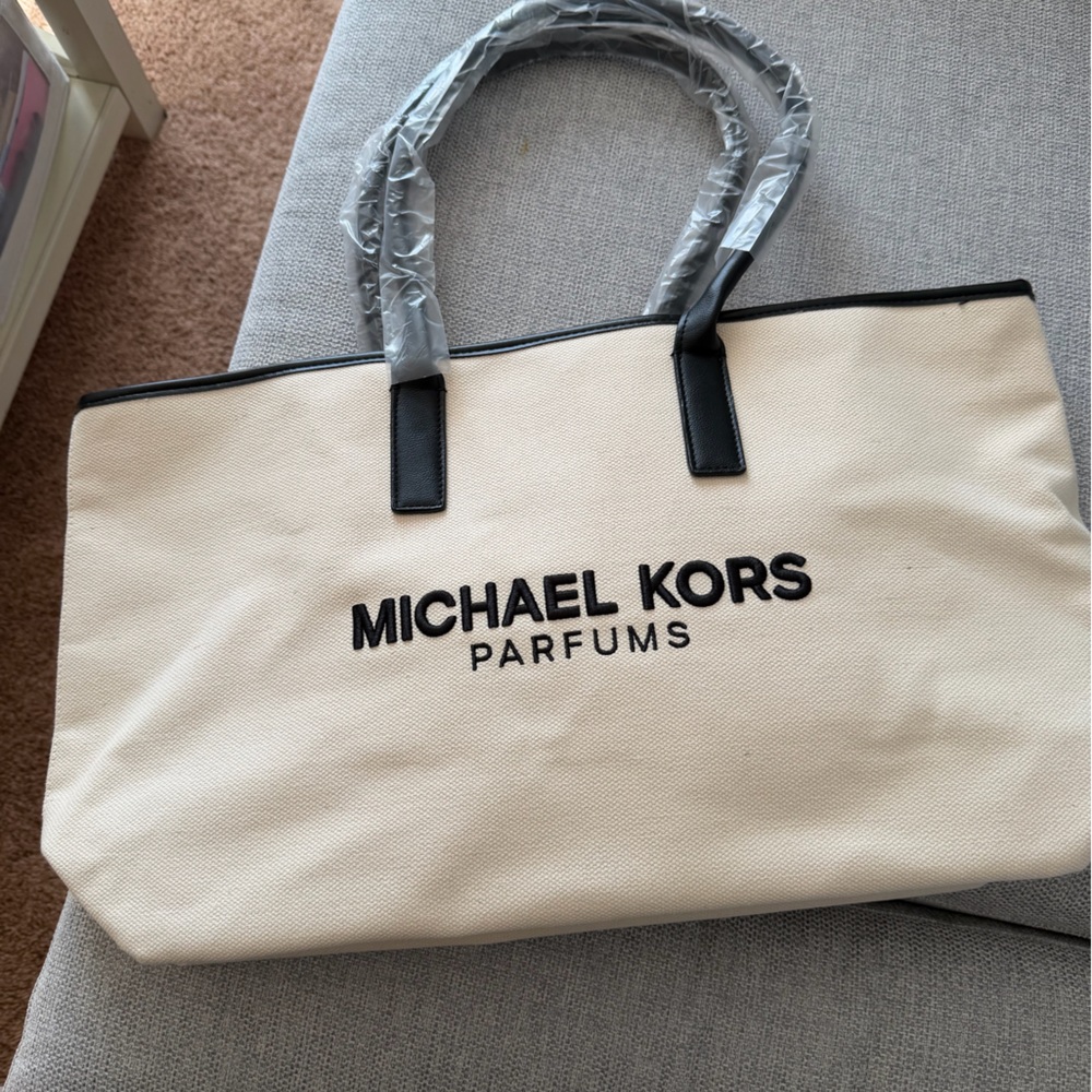 Michael Kors Tan and Black Tote